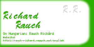 richard rauch business card